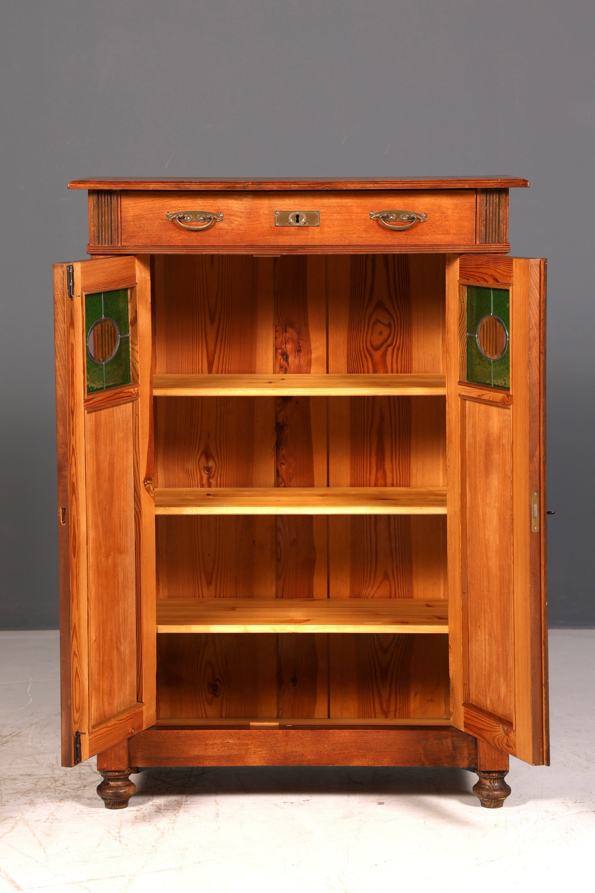 Traumhaftes Jugendstil Vertiko Gründerzeit Schrank Antik Highboard Kommode Buffet Vintage