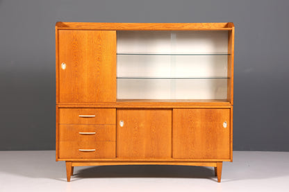 Traumhafter Mid Century Schrank Vitrine Vintage Retro Highboard Vitrinenschrank 60s Regal