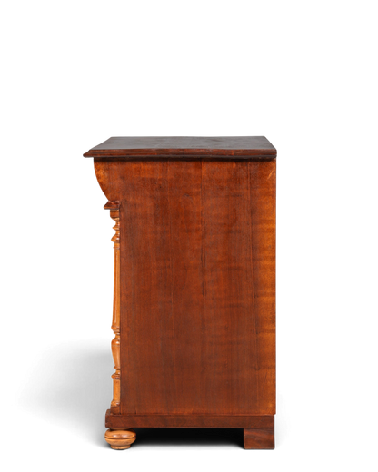Wunderschöne Gründerzeit Kommode Louis Philippe Nussbaum Schubladen Kommode Sideboard um 1880