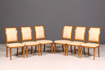 G674 Finish cm SELVA 6x Edle Englische Stühle Englisch Dining Chairs Antik 60er Jahre Regency Küchenstühle Stuhlset (Kopie 2)