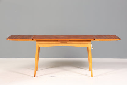 Wunderschöner Mid Century Tisch ausziehbar Retro Esstisch Vintage Küchentisch Höhenverstellbar