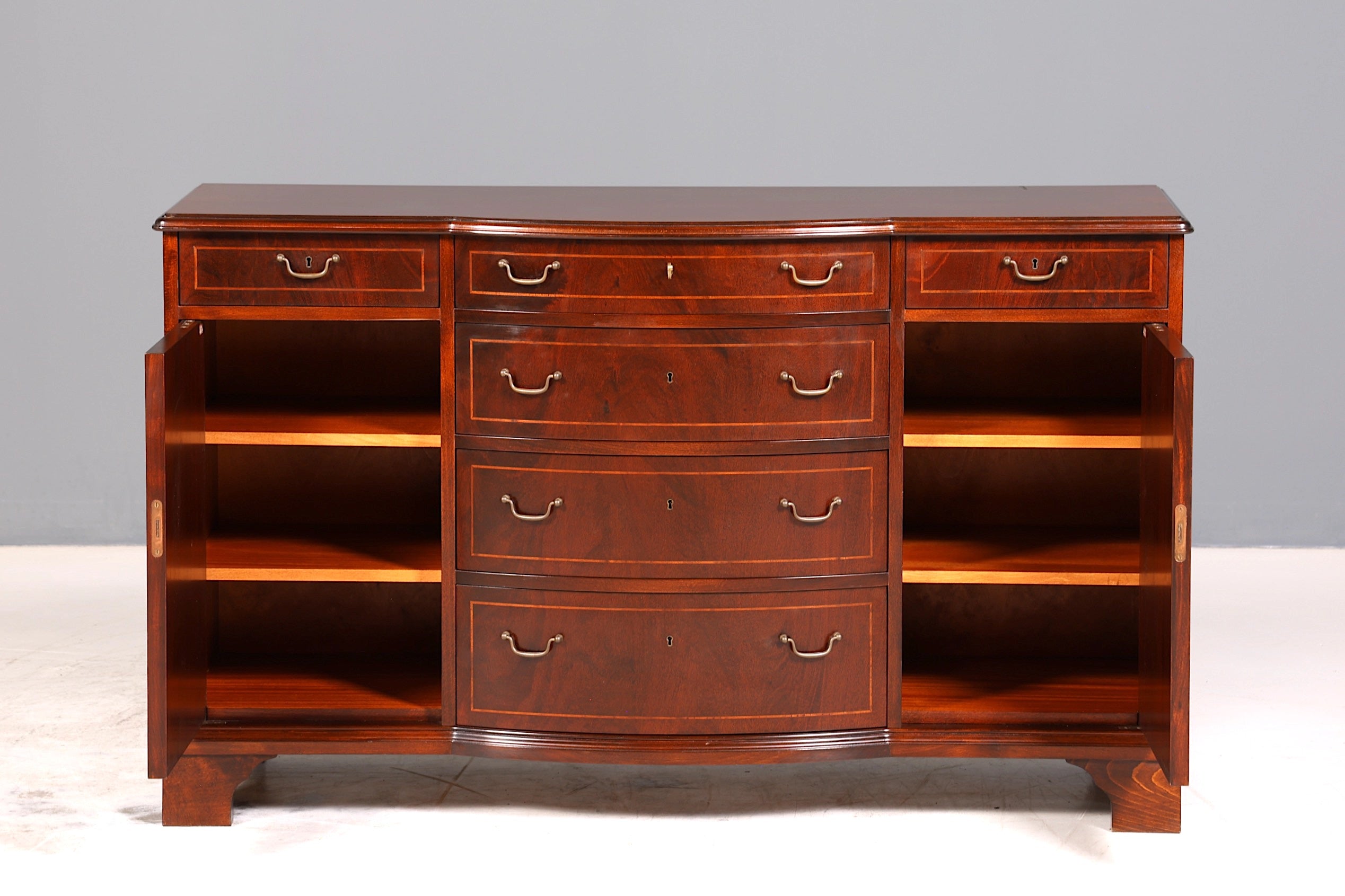 Wunderschönes Englisches Sideboard Mahagoni Schrank Antik 60s Buffetschrank Kommode 2 von 2