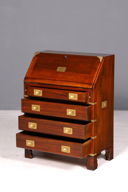 Beautiful Maritime Secretary English Writing Cabinet Solid Wood English Desk