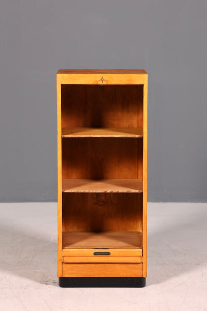 Wunderschöner Mid Century Rollladenschrank Bauhaus Aktenschrank Art Deco Büroschrank Apothekerschrank
