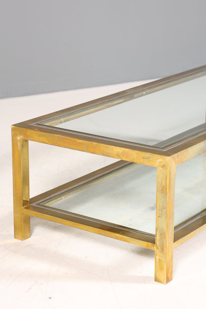 Wunderschöner Tisch im Maison Charles Stil Chrome Mid Century Coffee Table 70s Couchtisch Wohnzimmer Tisch