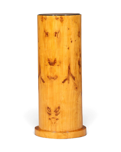 Wunderschöne Art Deco Design Säule Birke Beistelltisch Ablagetisch