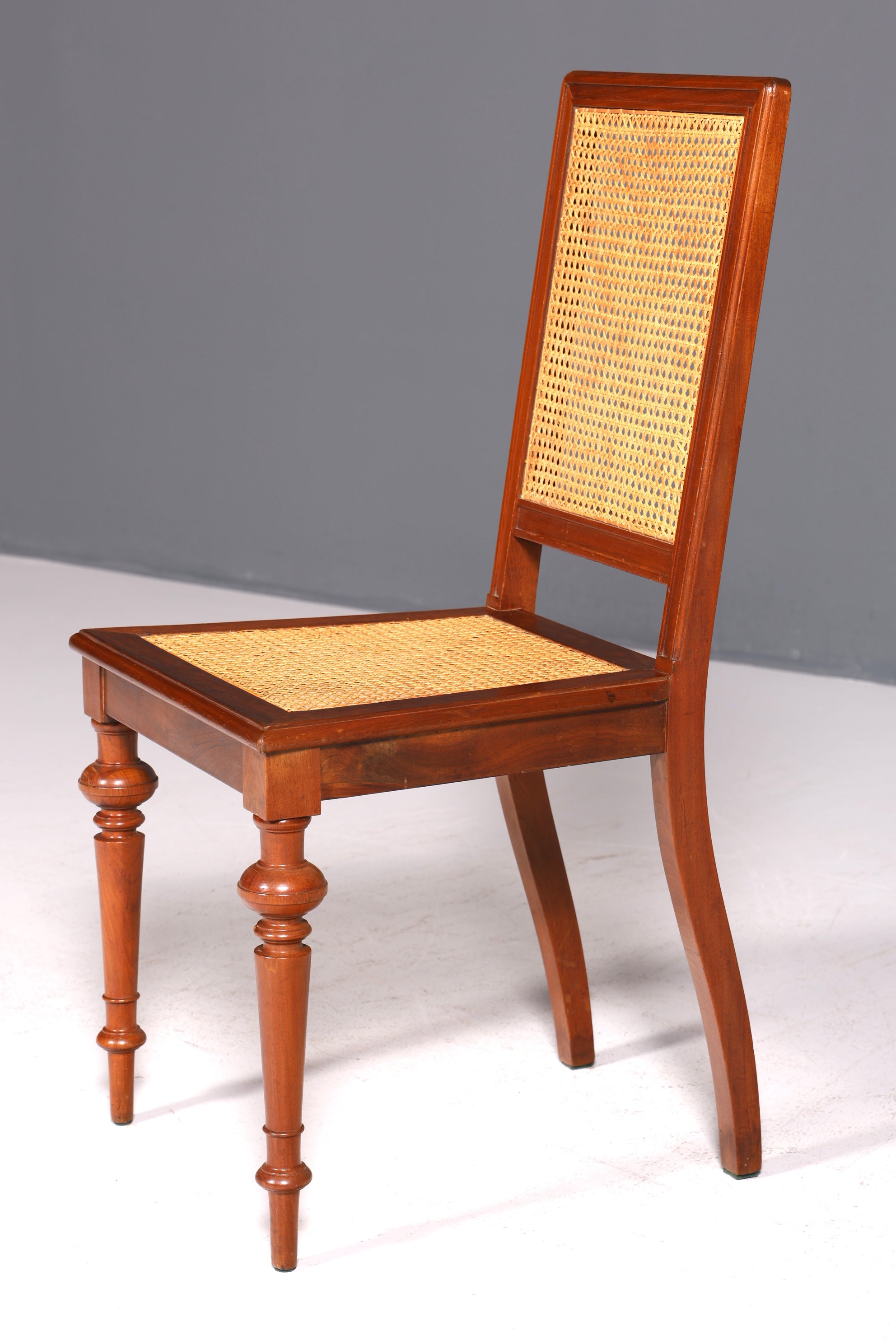 Stilvoller Gründerzeit Stuhl Antik Korbgeflecht Schreibtisch Stuhl Sekretär Stuhl Antik Küchenstuhl 1 von 2
