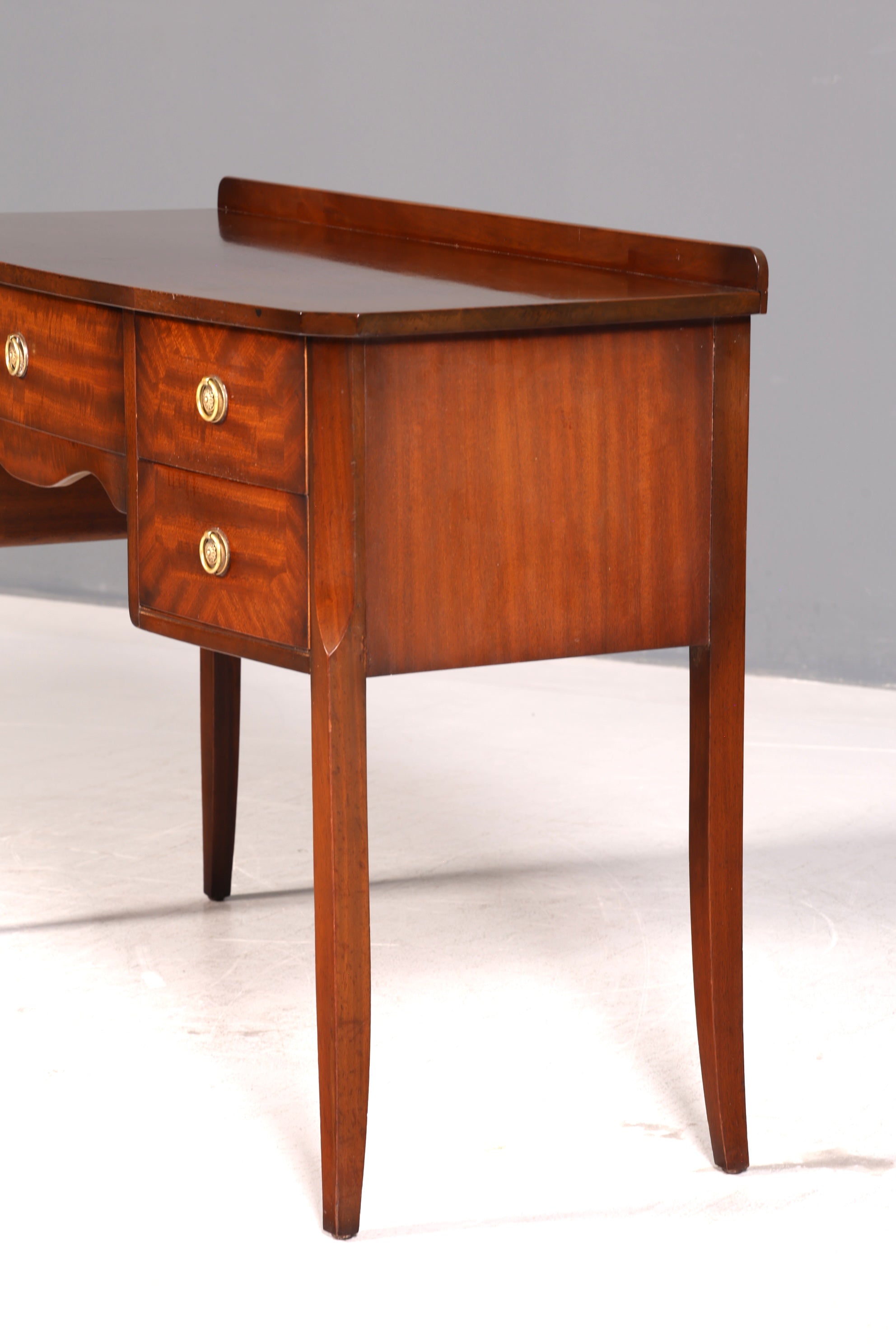 Edler Englischer Konsolentisch Regency Stil Mahagoni Schreibtisch Frisiertisch Beistelltisch Antik Vintage