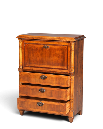 Stilvoller Gründerzeit Sekretär Vertiko Highboard Louis Philippe Kommode Sekretär Schrank um 1880