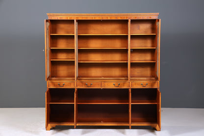 Wunderschöne Englische Vitrine Bücherschrank Buffet Antik Stil Englisch Eibe Glasvitrine Bibliothek