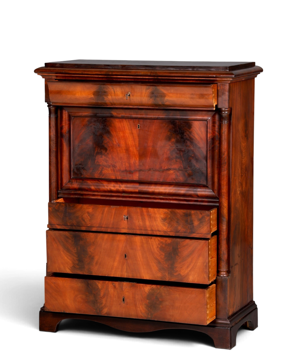 Wunderschöner Biedermeier Sekretär Gründerzeit Vertiko Antik Kommode Schreibkommode
