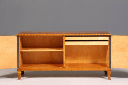 Wunderschönes Original Art Deco Sideboard Antik Schrank Birke TV Kommode um 1930