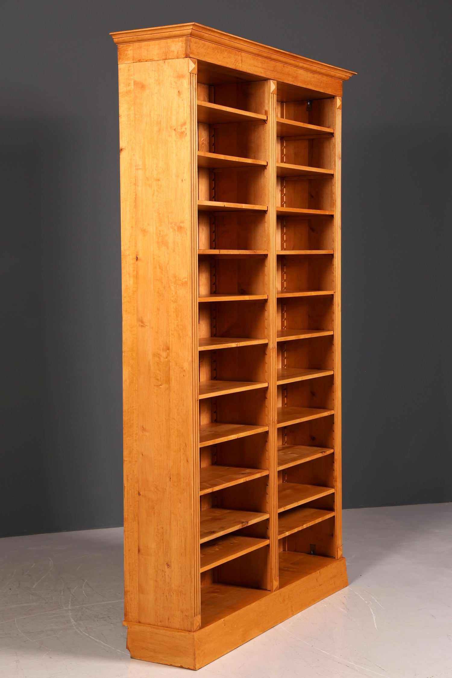 Wunderschönes XXL Bücherregal im Gründerzeit Stil Regal Massiv Holz Buchablage Landhausstil Bookshelf