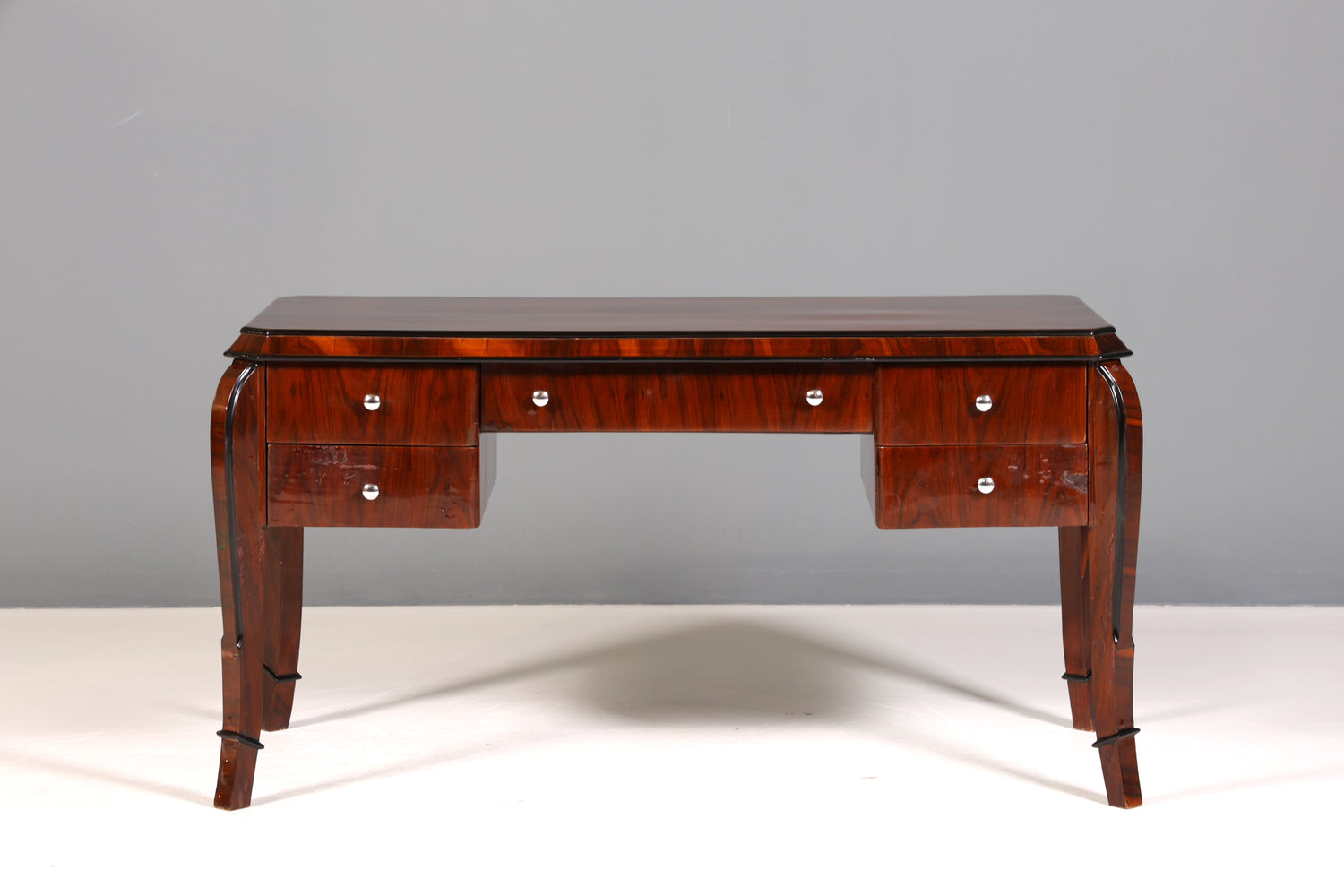 Traumhafter Art Deco Stil Schreibtisch Bürotisch Antik Stil Office Desk
