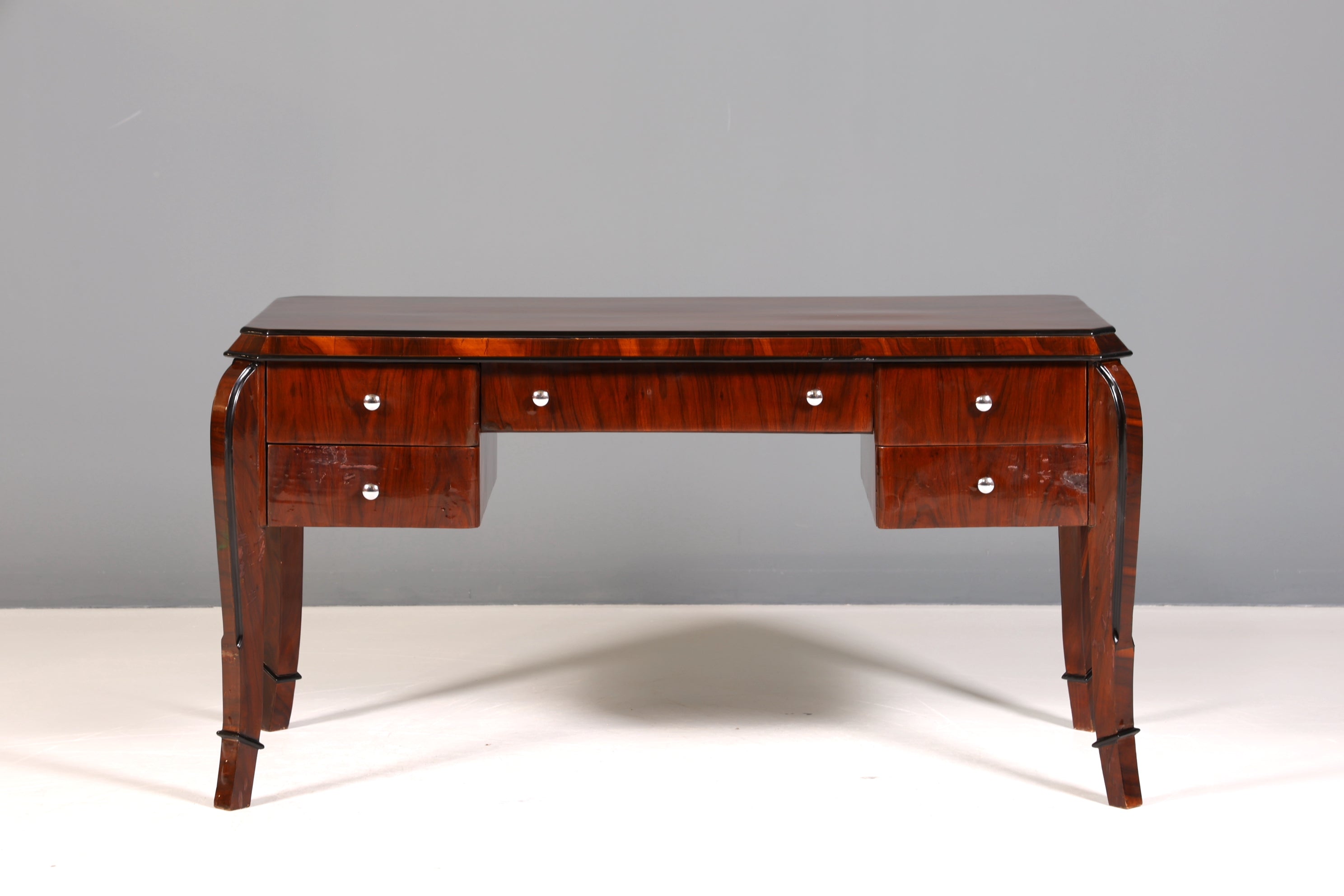 Traumhafter Art Deco Stil Schreibtisch Bürotisch Antik Stil Office Desk