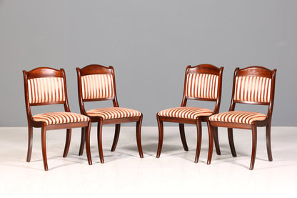 4x Wunderschöne Original Heldense Stühle Biedermeier Stil Englisch Stuhlset Antik Stil Küchenstühle