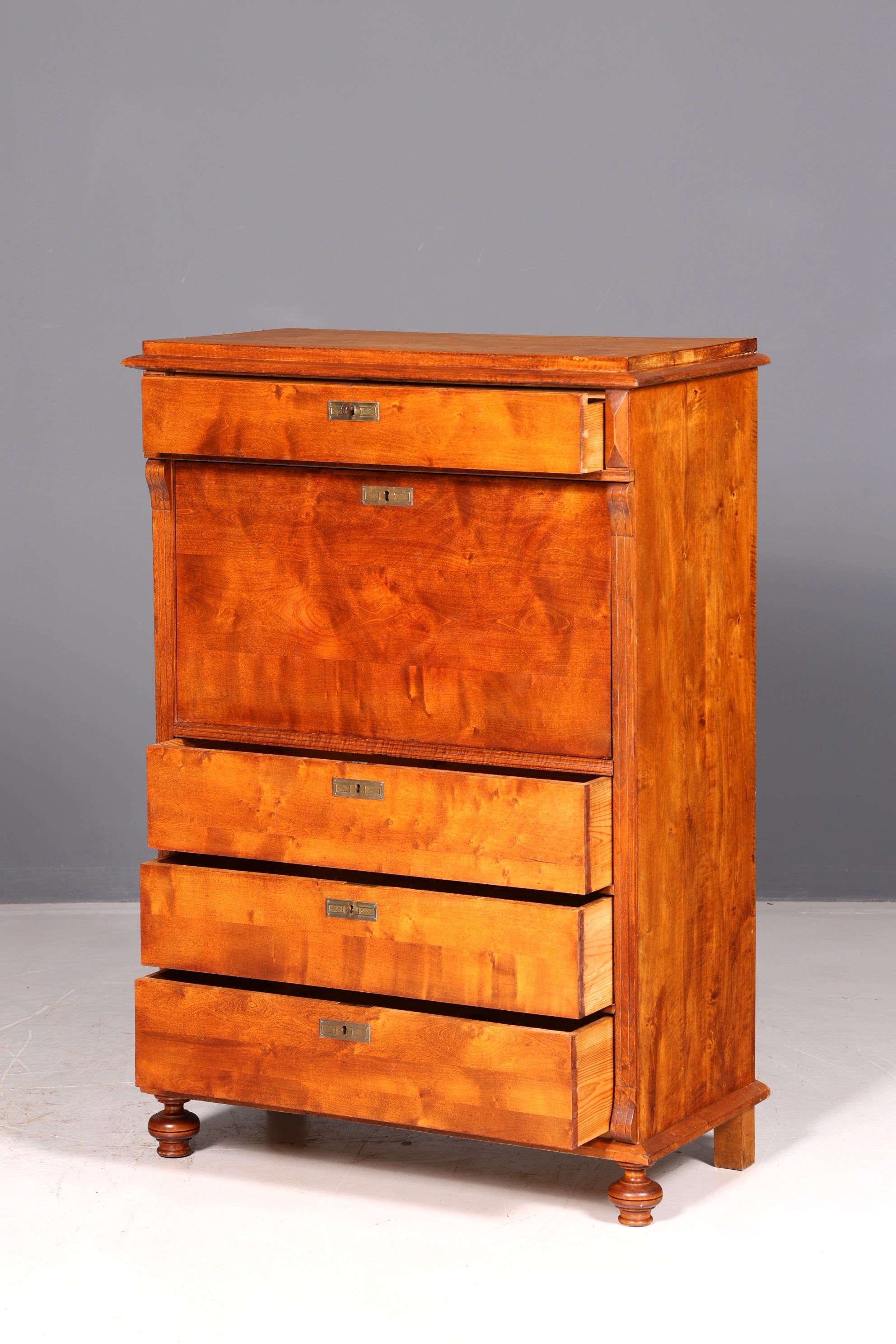Wunderschöner Gründerzeit Sekretär Kommode Jugendstil Schubladenkommode Antik Vertiko Vintage