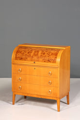 Wunderschöner Mid Century Rollladen Sekretär echt Holz Büro Schrank Retro Schreibkommode