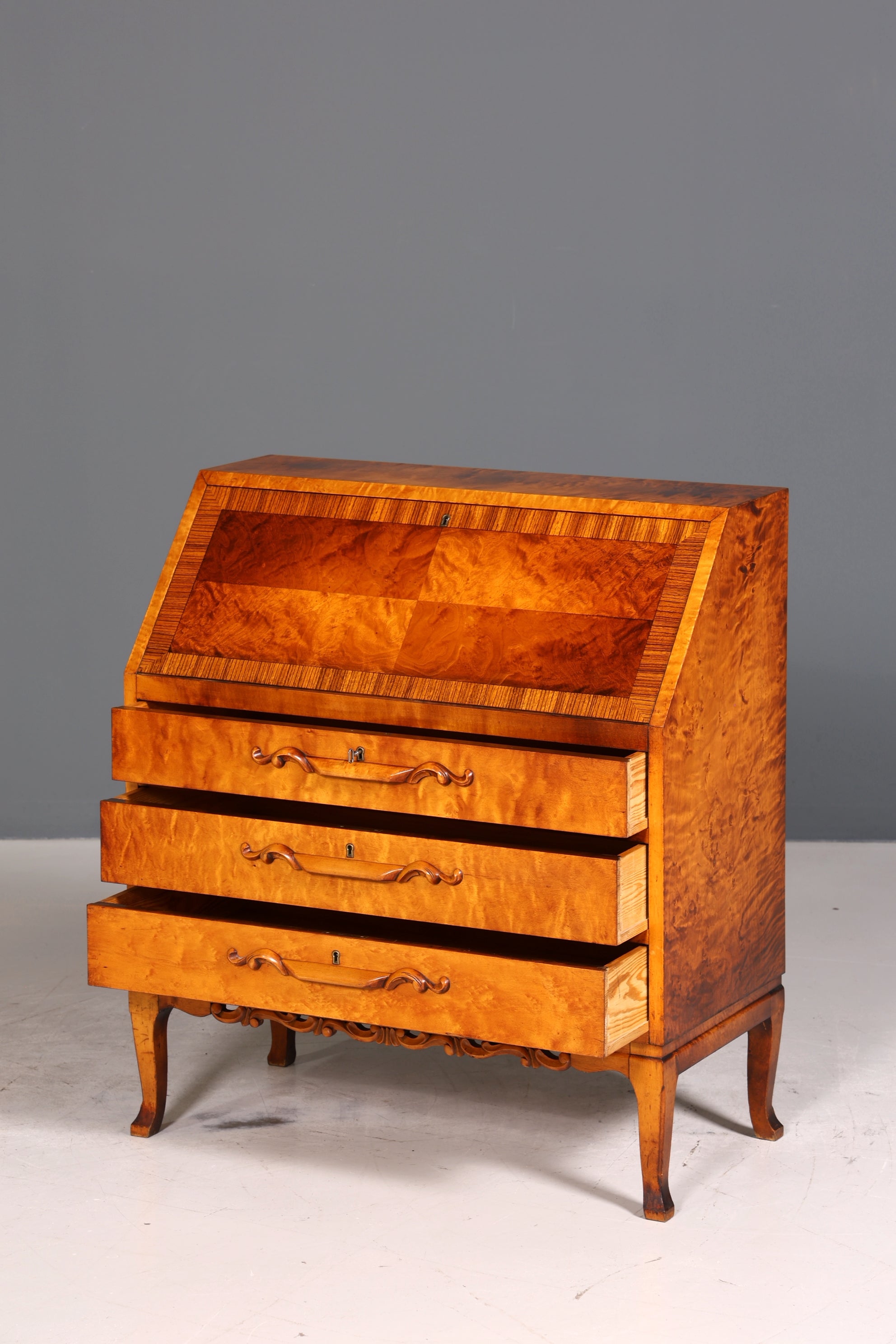 Wunderschöner Sekretär um 1930 Büro Kommode echt Holz Sekretär Schreibtisch Kommode