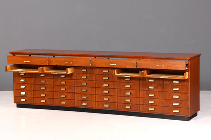 Beeindruckende XXL Mid Century Kommode Vintage Bauhaus Apotheker Schrank Retro Schubladenkommode