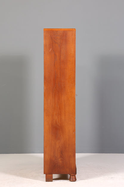 Traumhafte Jugendstil Vitrine Antike Holz Bücherschrank Eiche Antik Schrank Geschirrschrank