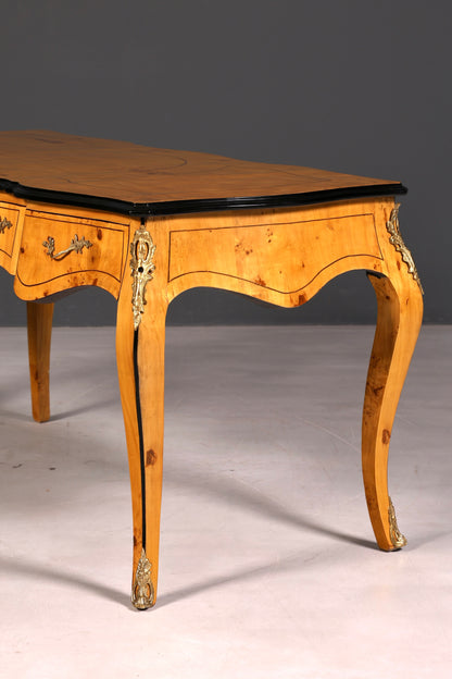 Beautiful Louis XV-style desk French office desk antique-style office table solid wood