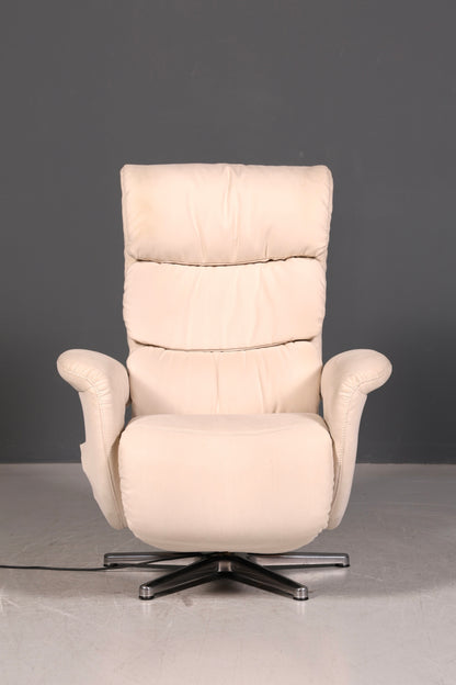 Edler Himolla Relaxsessel 7628 Easy Swing Creme Stoff Elektrisch Fernsehsessel Drehsessel Ruhesessel TV Sessel