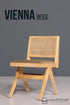 Edler "Vienna Beige" Stuhl Esszimmerstuhl mit Wiener Geflecht Korbgeflecht Schreibtischstuhl Lounge Stuhl