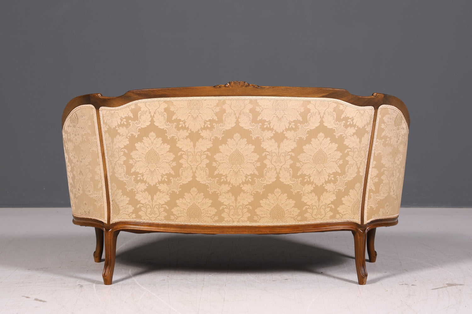 Wunderschönes Chippendale Sofa Barock Stil Couch Samt Stoff Rococo 2-Sitzer Canapé