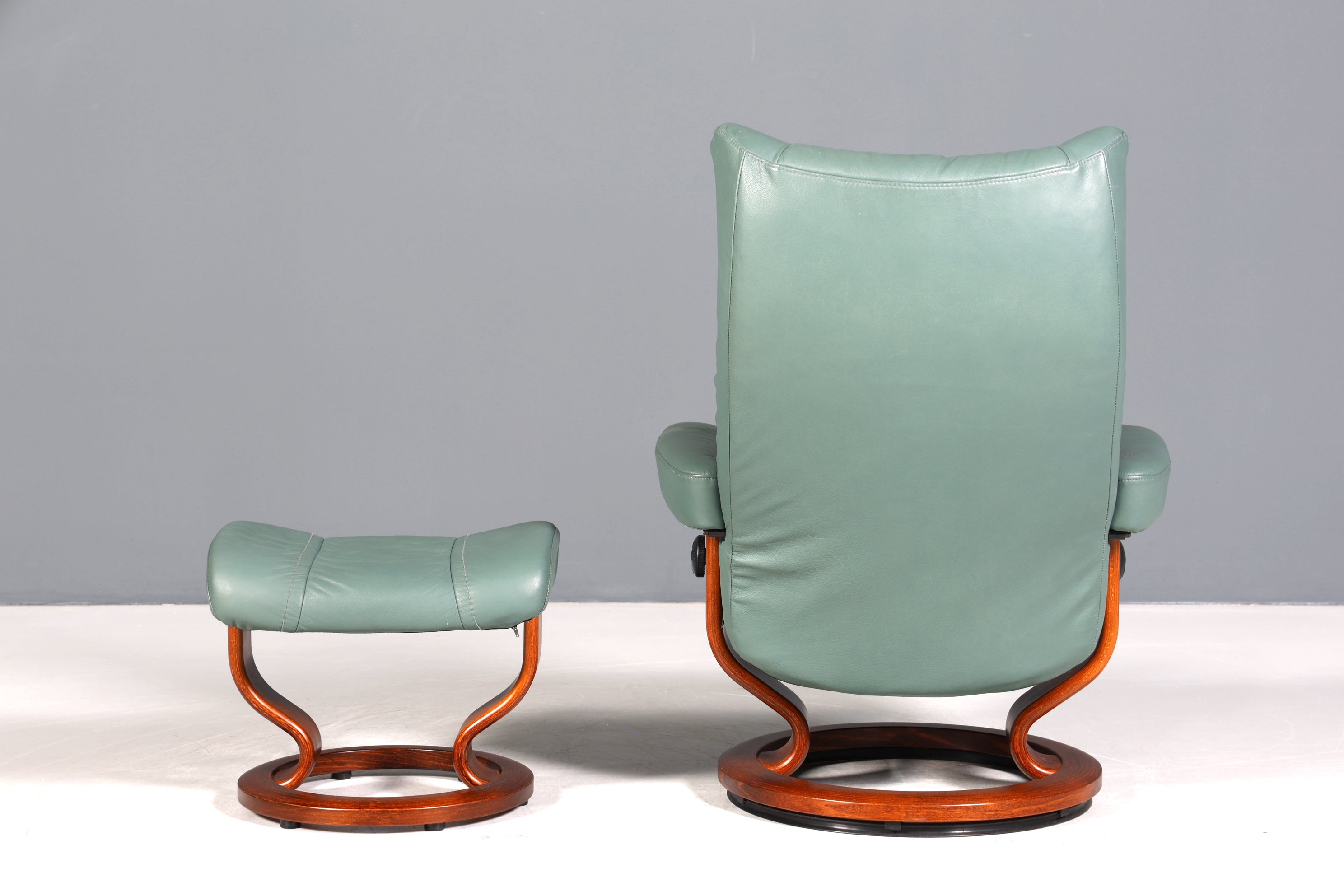 Original Stressless Ekornes Relax Sessel mit Hocker echt Relaxsessel Leder Komfort Design Holz