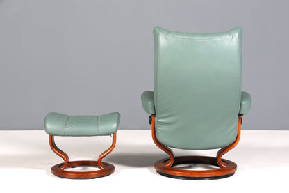 Original Stressless Ekornes Relax Sessel mit Hocker echt Relaxsessel Leder Komfort Design Holz