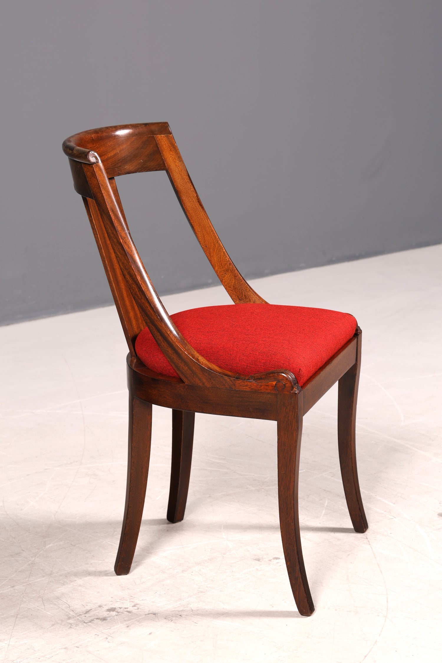 Edler Englischer Stuhl Englisch Gondelstuhl Dining Chair Antik 60s Mahagoni Küchenstuhl