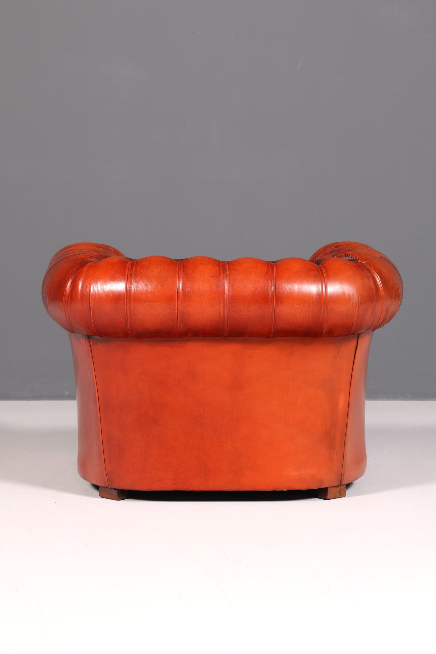 Stilvoller Original Chesterfield Sessel Englisch Echt Leder Armlehnsessel Lounge Herrensessel