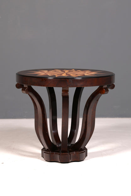 Wunderschöner Art Deco Stil Couchtisch Antik Stil Luxus Beistelltisch Wohnzimmer Ablagetisch