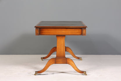 Wunderschöner Englischer Schreibtisch echt Lederauflage Regency Stil Bürotisch Antik Stil Office Desk