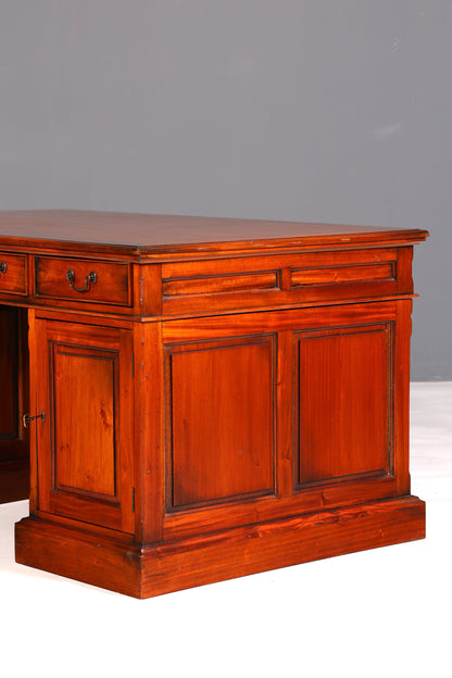 Beautiful English Mahogany Desk Antique Office Desk Partner Desk