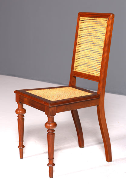 Stilvoller Gründerzeit Stuhl Antik Korbgeflecht Schreibtisch Stuhl Sekretär Stuhl Antik Küchenstuhl