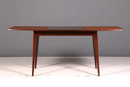 Schlichter Mid Century Esstisch ausziehbar Vintage Tisch Retro Küchentisch Esszimmertisch Holz 60s