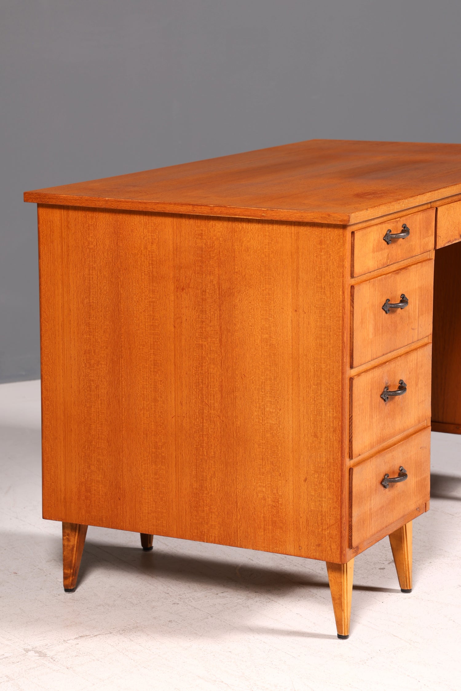 Wunderschöner Mid Century Schreibtisch Danish Design Bürotisch Vintage Retro 60er Office Table Arbeitstisch Holz Skandinavisch
