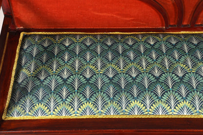 Wunderschöne Jugendstil Sitzbank Antik Bank Holz Sofa Polsterbank Holzbank