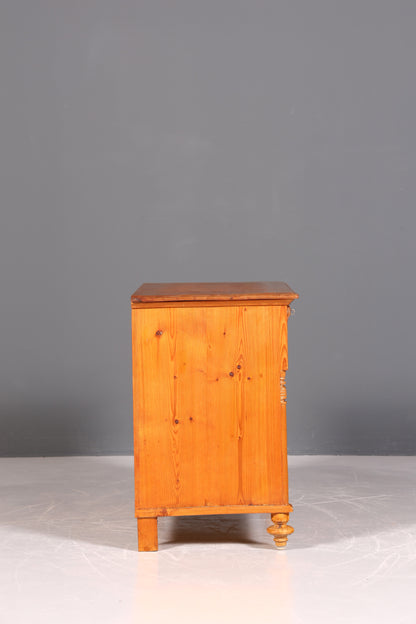 Traumhafte Gründerzeit Kommode Weichholz Antik um 1880 Landhaus Stil Schubladen Kommode