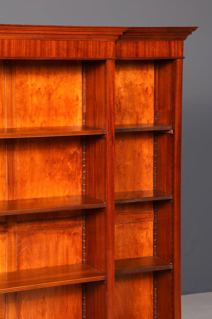 Beautiful XXL English Bookcase Antique Shelving Unit Freestanding Bookcase Bookshelf Book Storage Real Wood