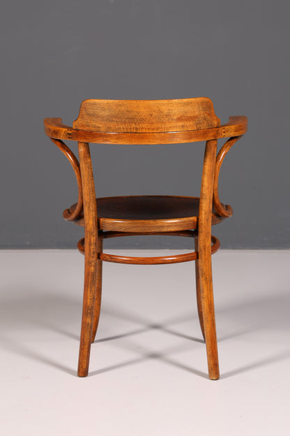 Traumhafter Armlehnstuhl im Thonet Stil Bugholz Antik Sekretär Stuhl Vintage Esszimmer Küchenstuhl