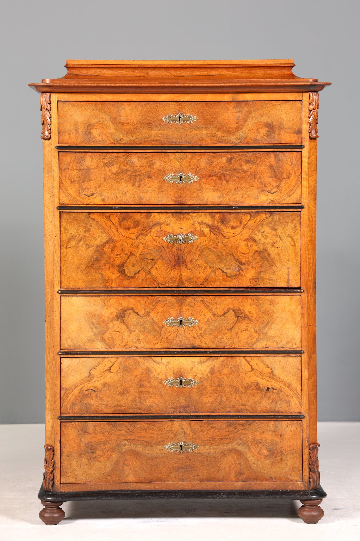 Wunderschöner Louis Philippe Sekretär Chiffoniere um 1880 Gründerzeit Vertiko Schrank Semainier