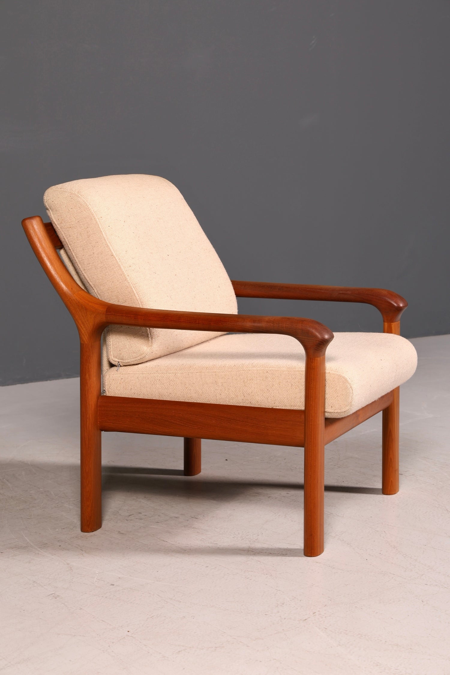 G255 Finish Wunderschöner Mid Century Sessel "Made in Denmark" Teak Holz Armlehnsessel 60s (Kopie)