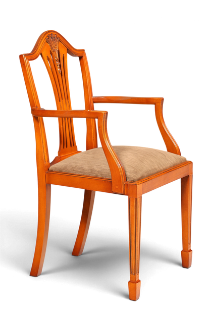 Edler Englischer Stuhl im Hepplewithe Stil Englisch Armlehnstuhl Dining Chair Küchenstuhl Sekretär Stuhl 2 von 2