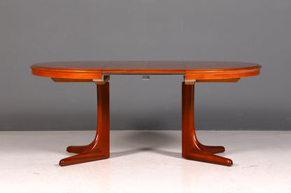 Wunderschöner Mid Century Esstisch rund ausziehbar Echt Holz Vintage Tisch Retro Danish Design Küchentisch Esszimmertisch