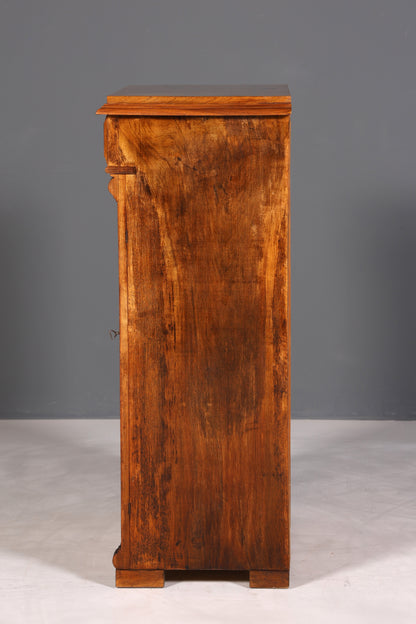 F898 Finish cm Wunderschöne Gründerzeit Kommode Jugendstil Vertiko Schubladenkommode Antik Wäschekommode