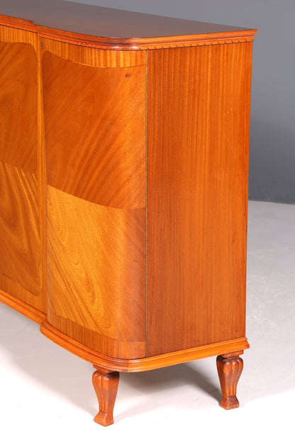 F859 Finish cm Wunderschöne Art Deco Vitrine Nussbaum Vitrine massiv Holz Antik Schrank