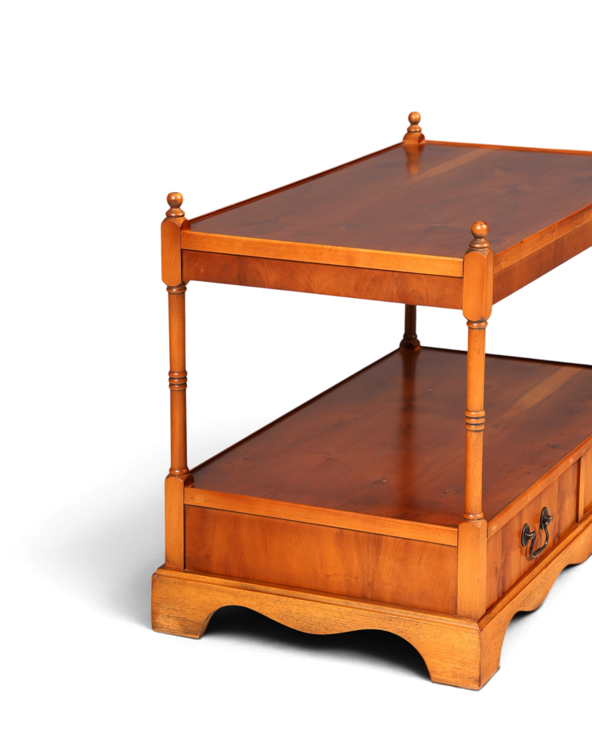 Wunderschöner Englischer Couchtisch Regency Stil Antik Ablagetisch Beistelltisch Schubladen Holz